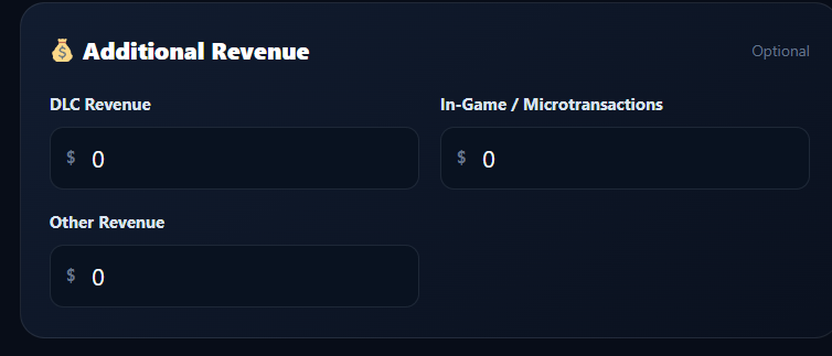  Additional Revenue