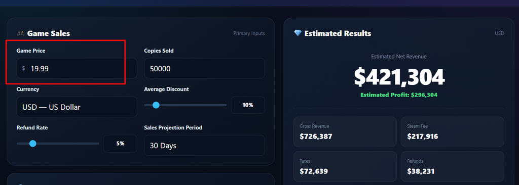 Enter the Game Price